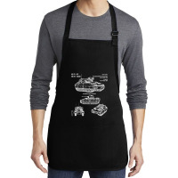 M2 Bradley Ifv M3 Cfv Us Army Recon Blueprint Medium-length Apron | Artistshot