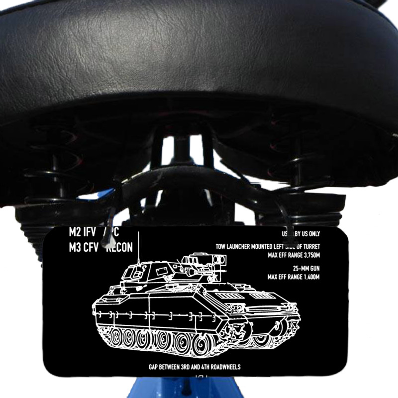 M2 Bradley Ifv M3 Cfv Us Army Recon Blueprint Bicycle License Plate by naeshastores | Artistshot