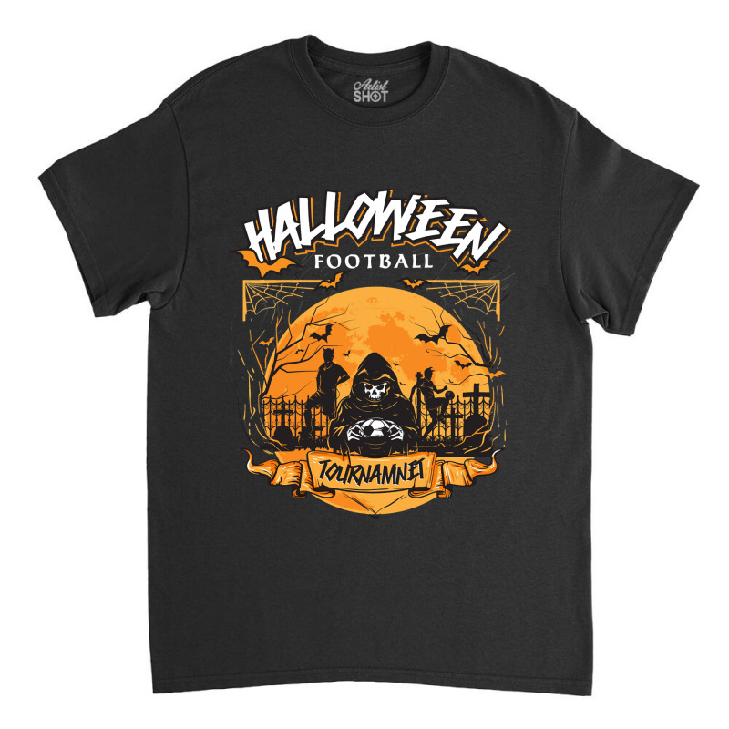 Football Halloween Halloween Football 106 Pumpkin Classic T-shirt by peafowl | Artistshot