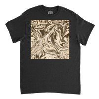 Cream Chocolate Abstract Marble Classic T-shirt | Artistshot