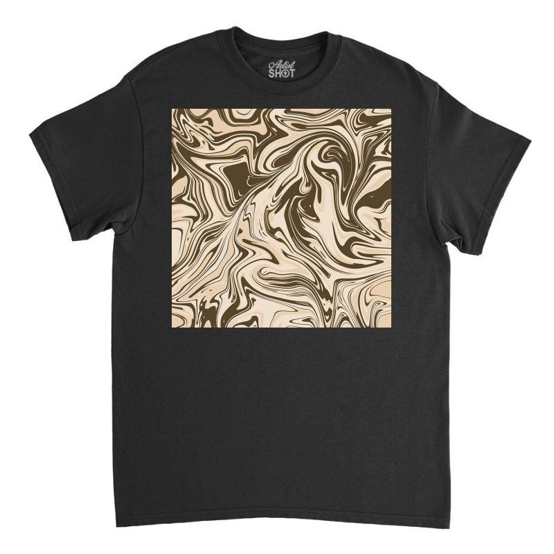 Cream Chocolate Abstract Marble Classic T-shirt | Artistshot