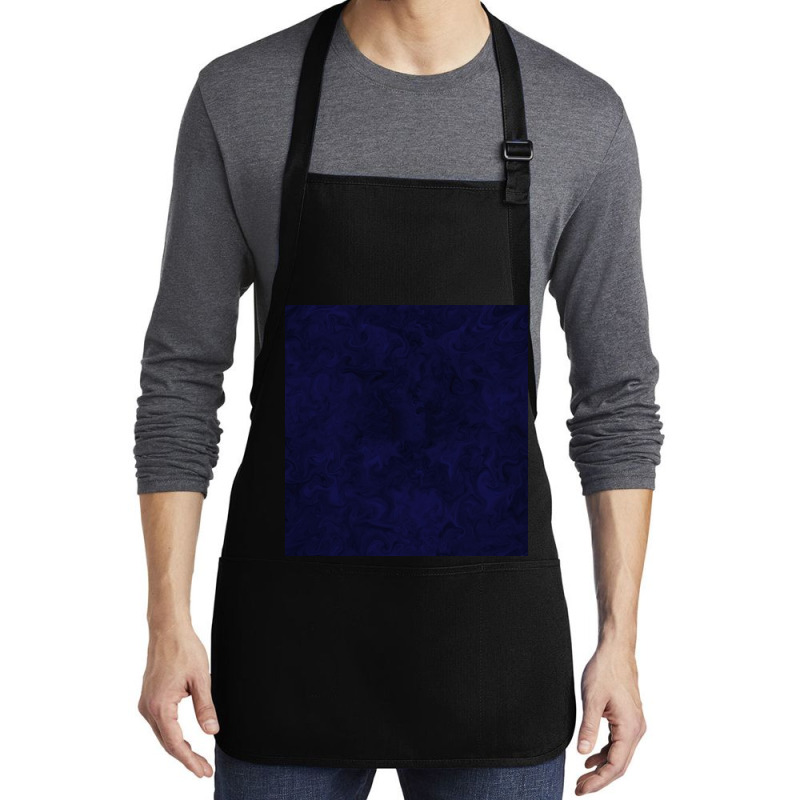 Dark Blue Velvet Medium-length Apron | Artistshot