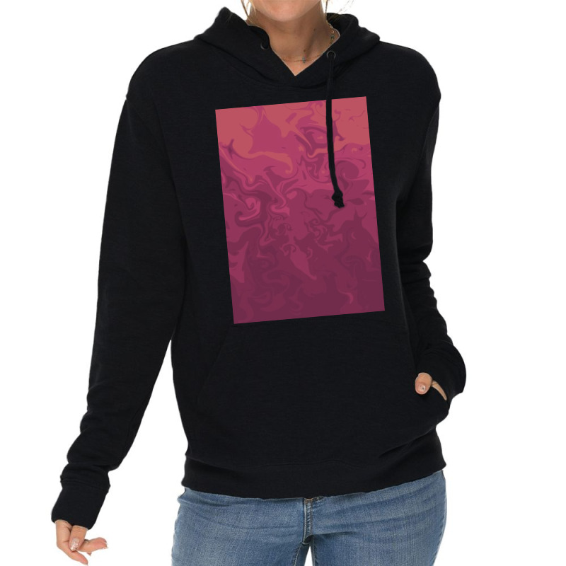 Dark Pink Swirls   Marble Lightweight Hoodie | Artistshot