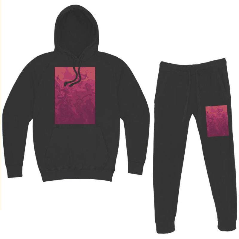 Dark Pink Swirls   Marble Hoodie & Jogger Set | Artistshot