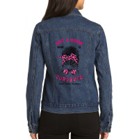 Graphic Music Pumpkin Breast Gifts Women Ladies Denim Jacket | Artistshot