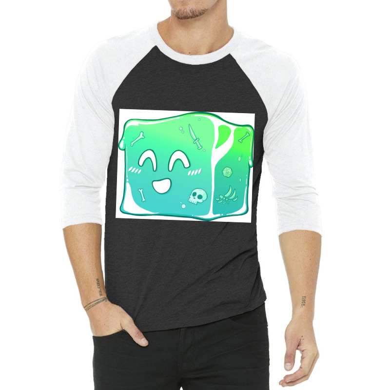 Giggly Gelatinous Cube  - Cute D&d Adventures 3/4 Sleeve Shirt | Artistshot