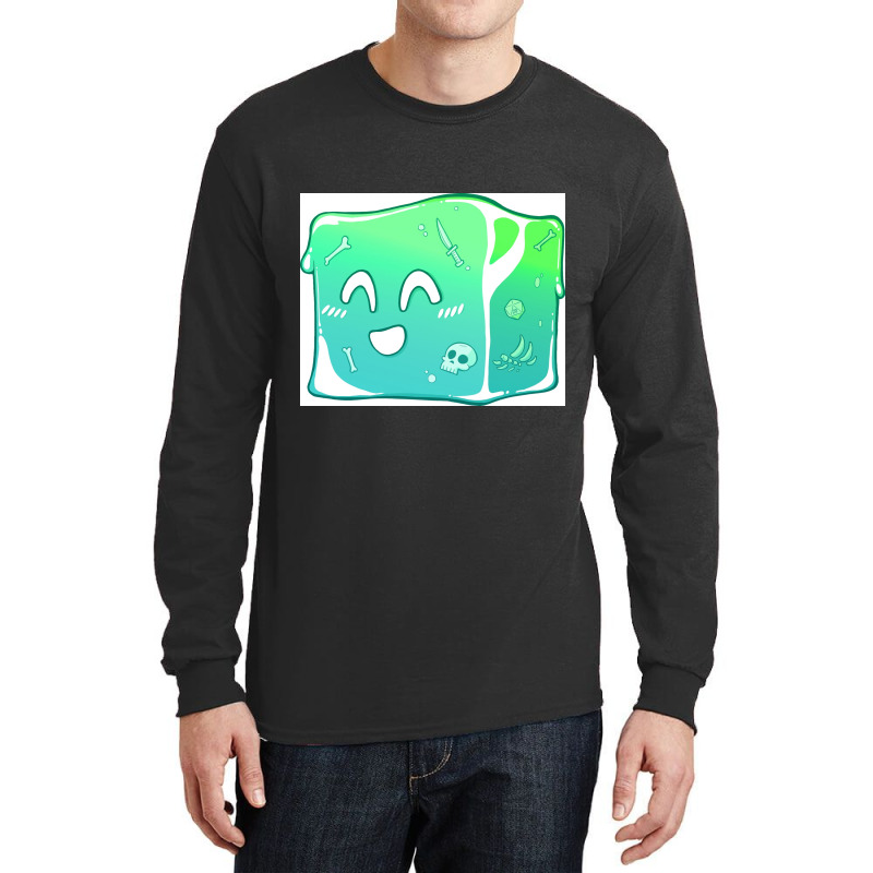 Giggly Gelatinous Cube  - Cute D&d Adventures Long Sleeve Shirts | Artistshot