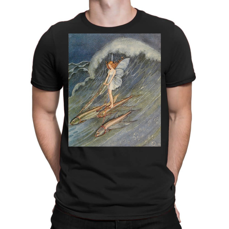 Flower Fairy On A Wave T-shirt | Artistshot