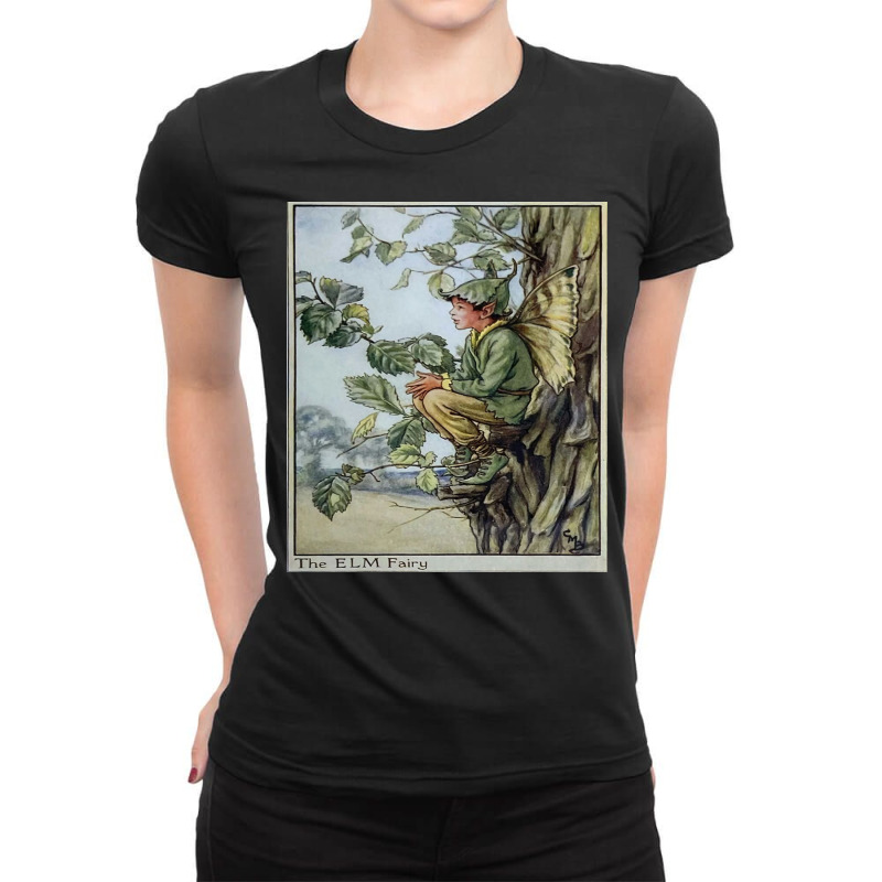 Cicely Mary Barker Elm Fairy Ladies Fitted T-Shirt by Sarah S | Artistshot