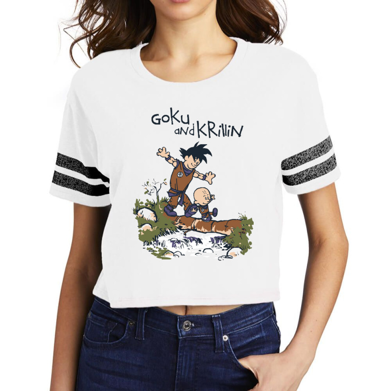 Goku And Krillin Scorecard Crop Tee by Ha Thu | Artistshot