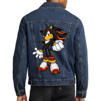 Classic Black Hedgehog Men Denim Jacket | Artistshot