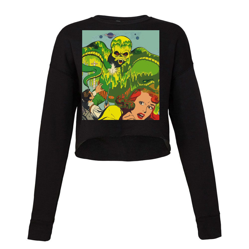 Retro Vintage Robotic Mens My Favorite Cropped Sweater by Artist-Marin | Artistshot