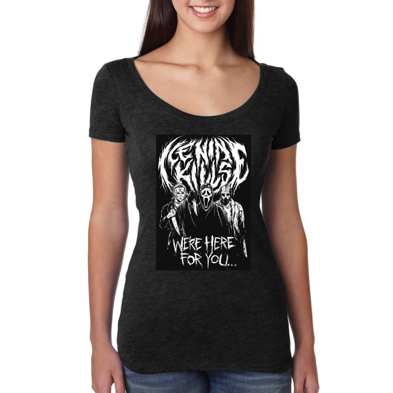 Birthday Gifts Heavy Metal For Men Women Women's Triblend Scoop T-shirt by Artist-Edmundo | Artistshot