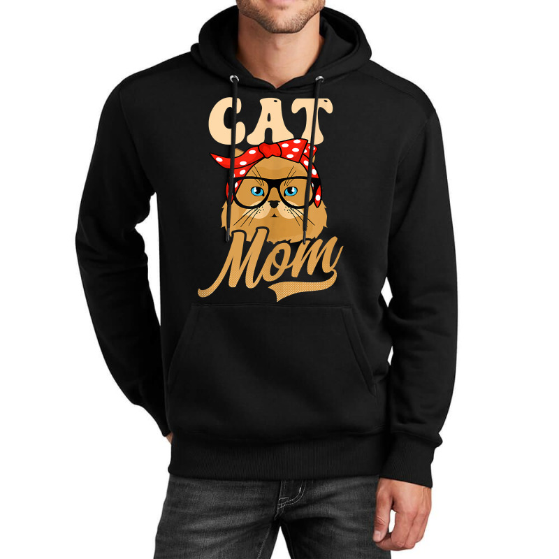 Bandana Cat Mom Design Persian Cat Art Character Unisex Hoodie | Artistshot