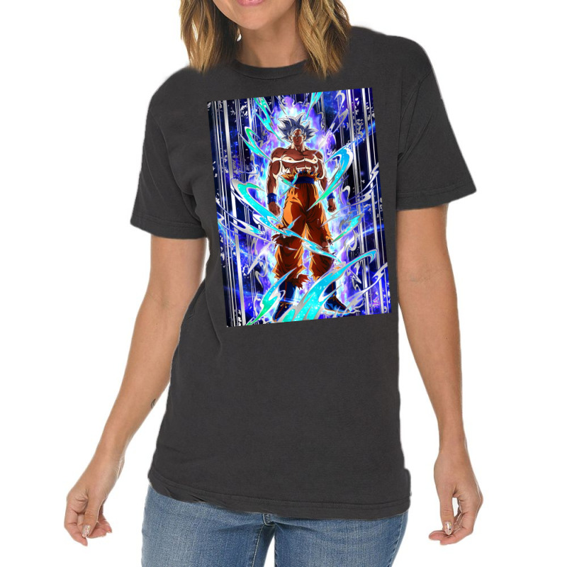 Goku Ultra Instinct Vintage T-Shirt by Ha Thu | Artistshot