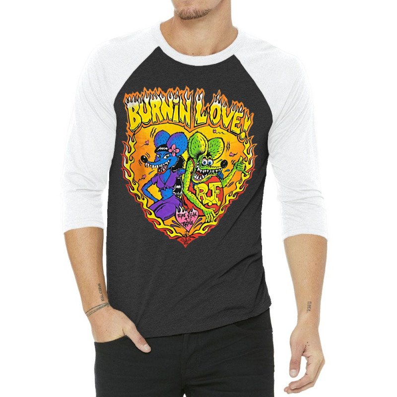 Character Animated Hot Rod Mens My Favorite 3/4 Sleeve Shirt | Artistshot