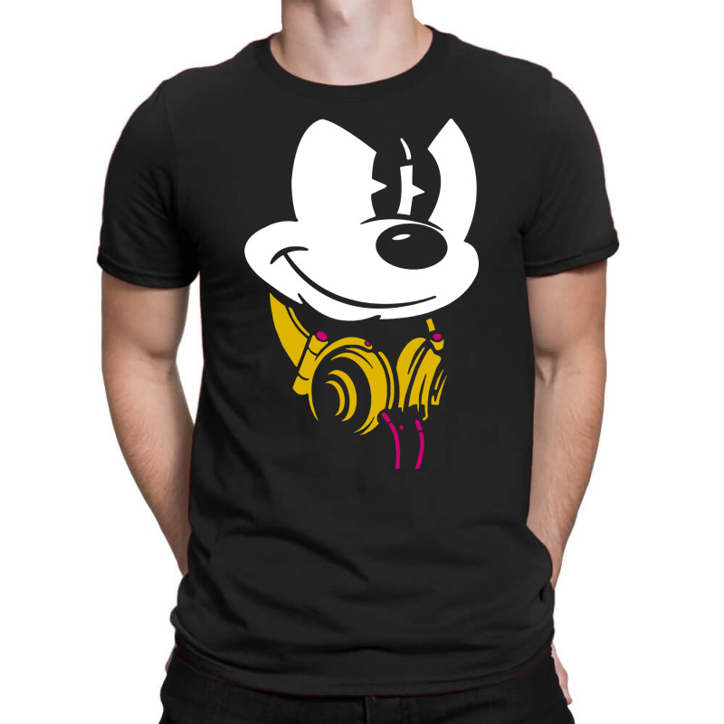 Mouse Headphones T-Shirt by AllStar | Artistshot