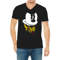 Mouse Headphones V-neck Tee | Artistshot