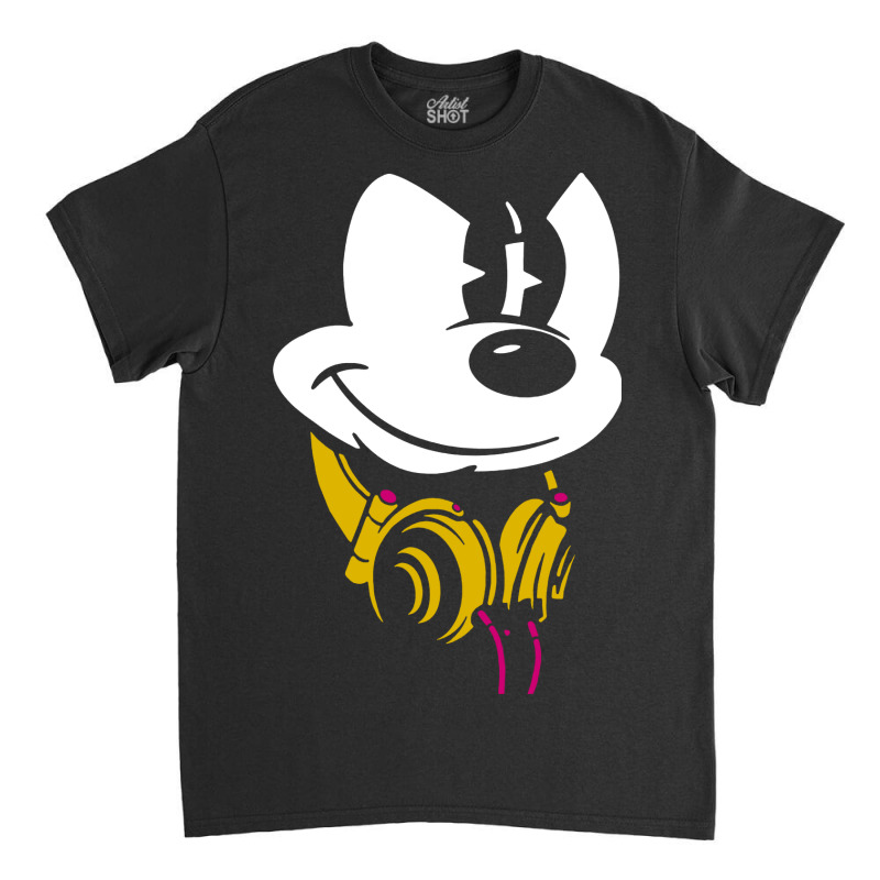 Mouse Headphones Classic T-shirt by AllStar | Artistshot