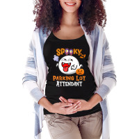 Boo Halloween Costume Spooky Parking Lot Attendant T Shirt Maternity Scoop Neck T-shirt | Artistshot