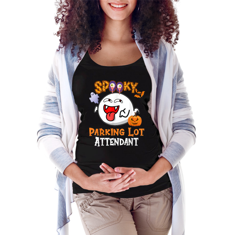 Boo Halloween Costume Spooky Parking Lot Attendant T Shirt Maternity Scoop Neck T-shirt by riogasehzilahiy | Artistshot