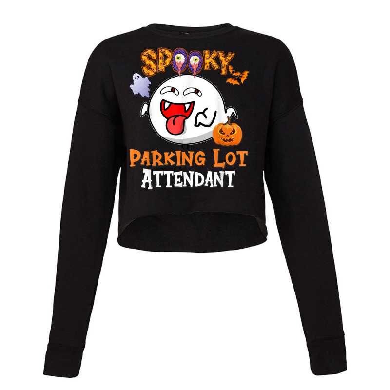 Boo Halloween Costume Spooky Parking Lot Attendant T Shirt Cropped Sweater by riogasehzilahiy | Artistshot