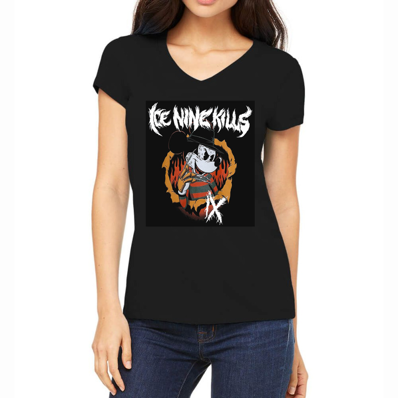 Music Vintage Hardcore For Mens Womens Women's V-Neck T-Shirt by Artist-Edmundo | Artistshot