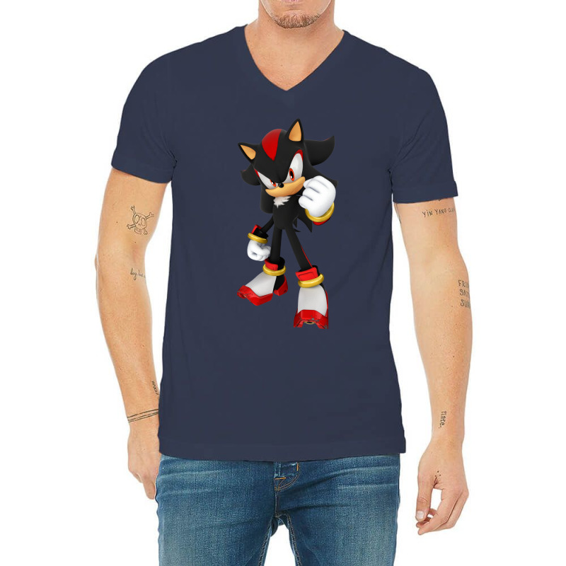 New Style 3d Super Black Hedgehog V-neck Tee | Artistshot