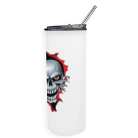 Skull Skinny Tumbler | Artistshot