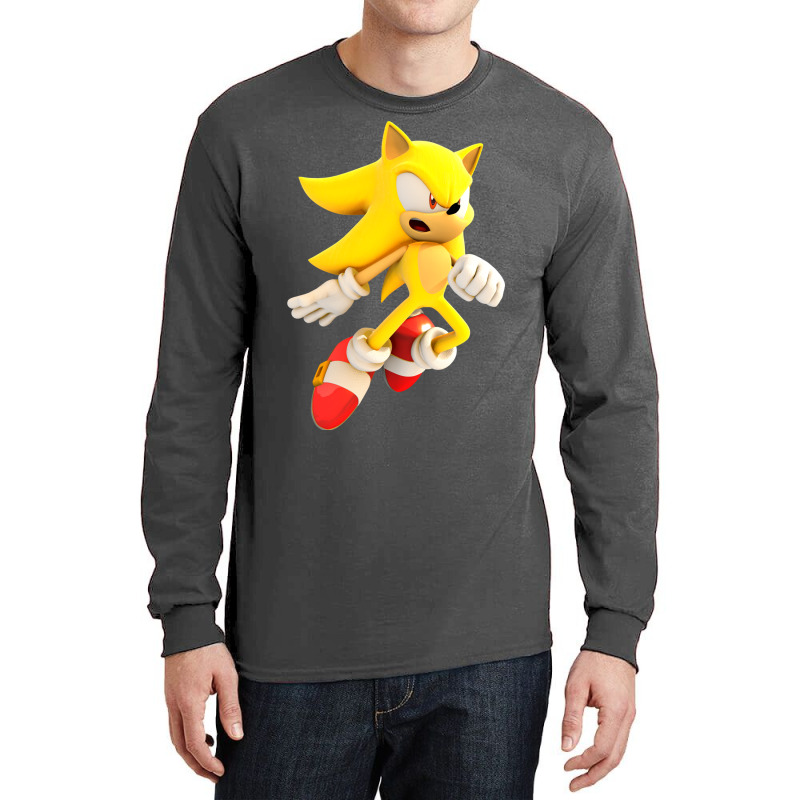 Yellow Hedgehog Jumps Aside Long Sleeve Shirts | Artistshot