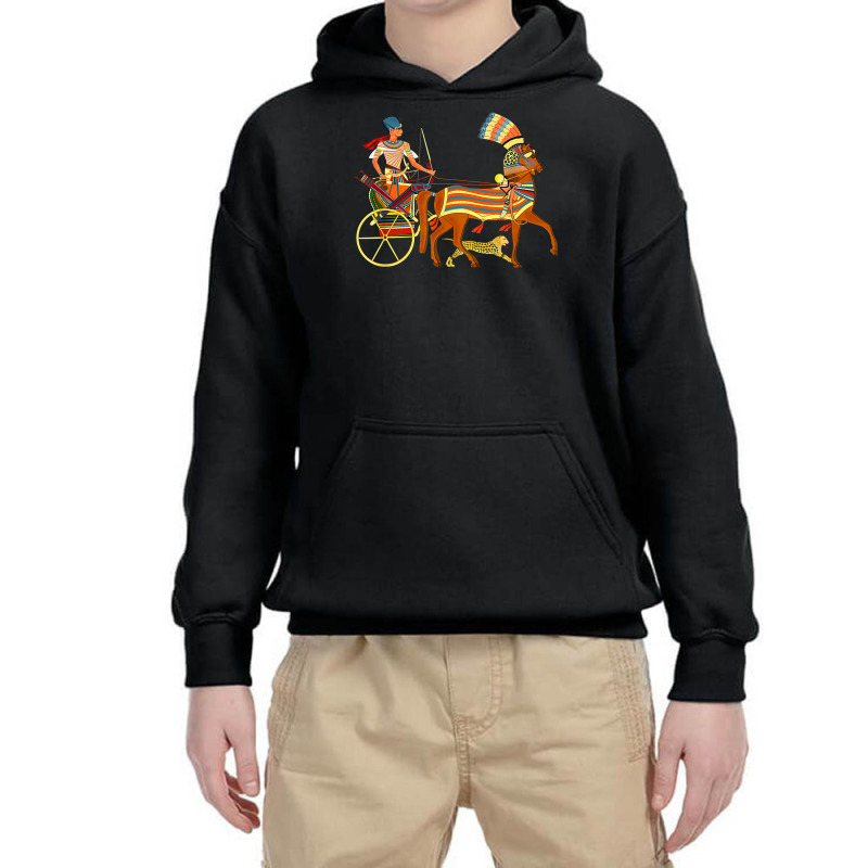 Ramesses Ii On An Egyptian Chariot T Shirt Youth Hoodie | Artistshot