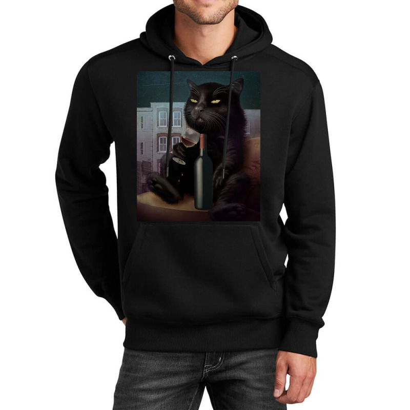 Black Cat Drink Forget Things 3 Unisex Hoodie | Artistshot