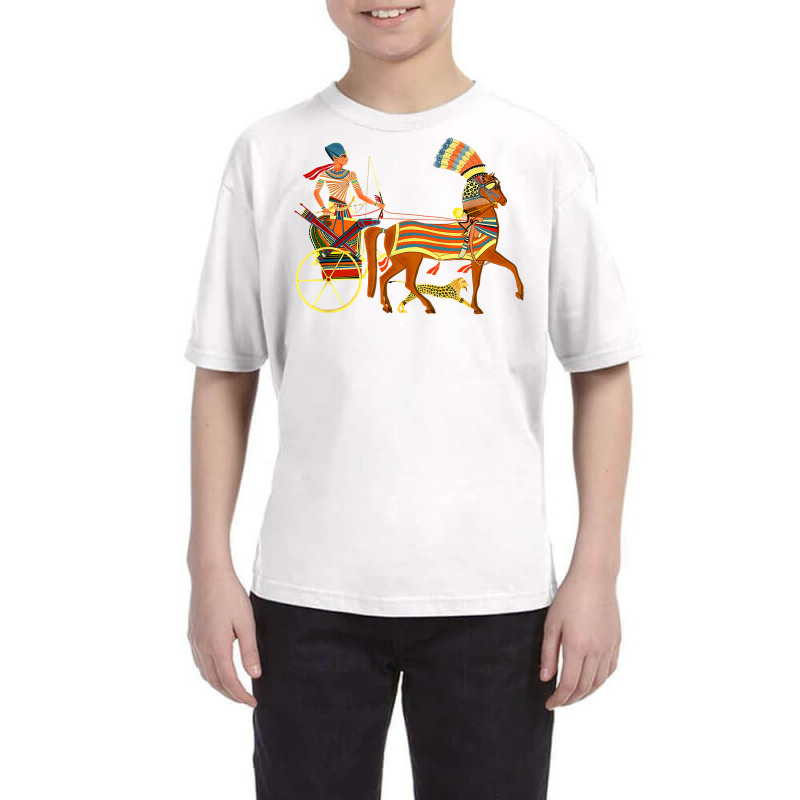 Ramesses Ii On An Egyptian Chariot T Shirt Youth Tee | Artistshot