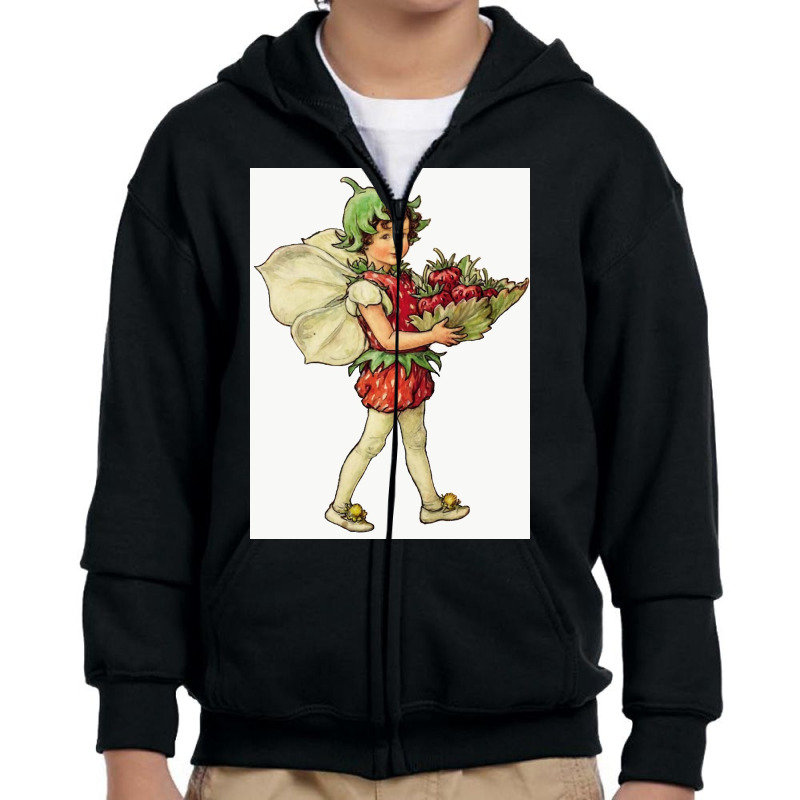 Strawberry Fairy Youth Zipper Hoodie | Artistshot