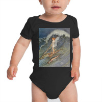 Flower Fairy On A Wave Baby Bodysuit | Artistshot