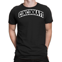 Cincinnati Ohio Varsity Style Vintage Red Tank Top T-shirt | Artistshot