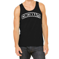 Cincinnati Ohio Varsity Style Vintage Red Tank Top Tank Top | Artistshot