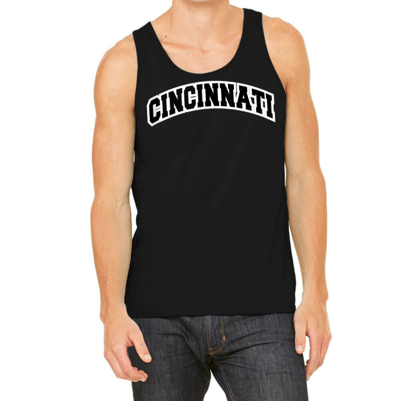 Cincinnati Ohio Varsity Style Vintage Red Tank Top Tank Top by tuckeynkriccijea | Artistshot