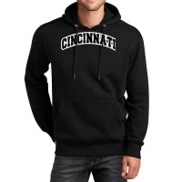 Cincinnati Ohio Varsity Style Vintage Red Tank Top Unisex Hoodie | Artistshot