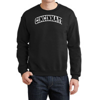 Cincinnati Ohio Varsity Style Vintage Red Tank Top Crewneck Sweatshirt | Artistshot