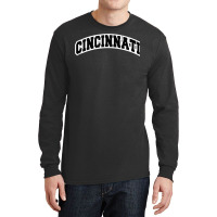 Cincinnati Ohio Varsity Style Vintage Red Tank Top Long Sleeve Shirts | Artistshot