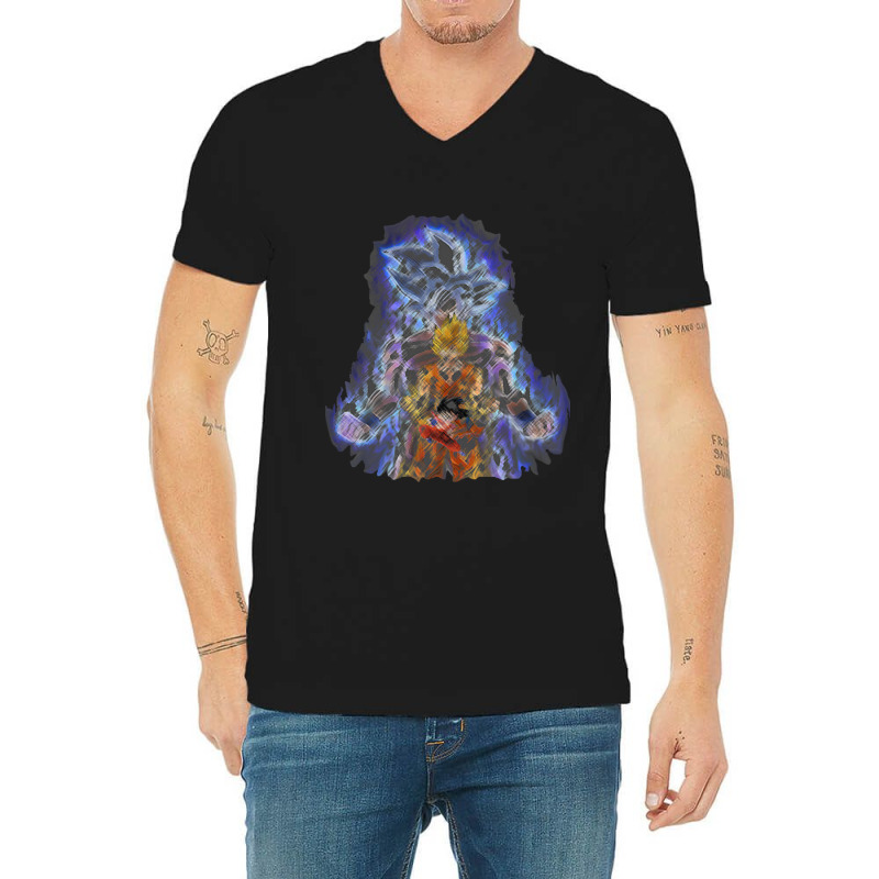 Saiyan Progression! V-Neck Tee by Ha Thu | Artistshot