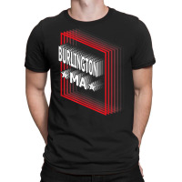 Retro Vaporwave Burlington Massachusetts Ma T Shirt T-shirt | Artistshot