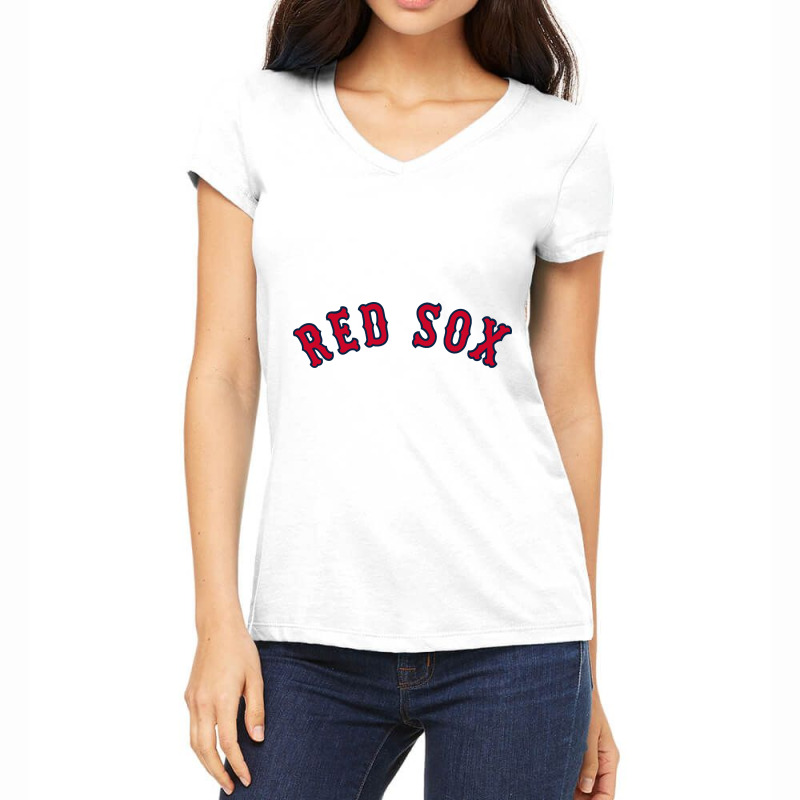 Lettering | Boston.red.sox | Baseball Women's V-neck T-shirt | Artistshot