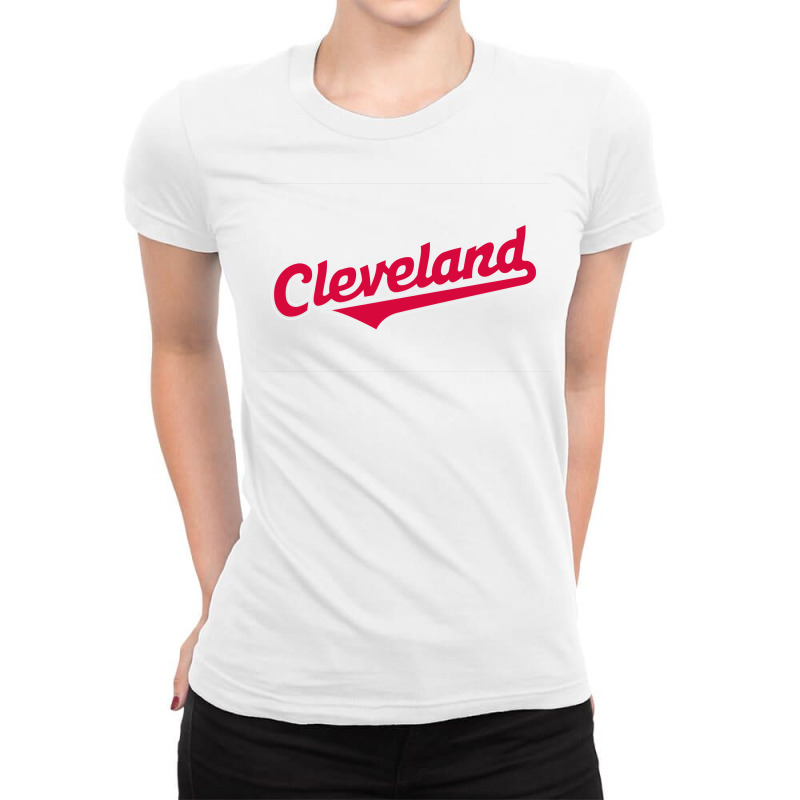 Text In | Cleveland.indiansw | Baseball Ladies Fitted T-shirt | Artistshot