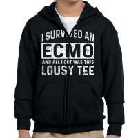 Ecmo Survivor Apparel   Funny Great Survivors Design T Shirt Youth Zipper Hoodie | Artistshot