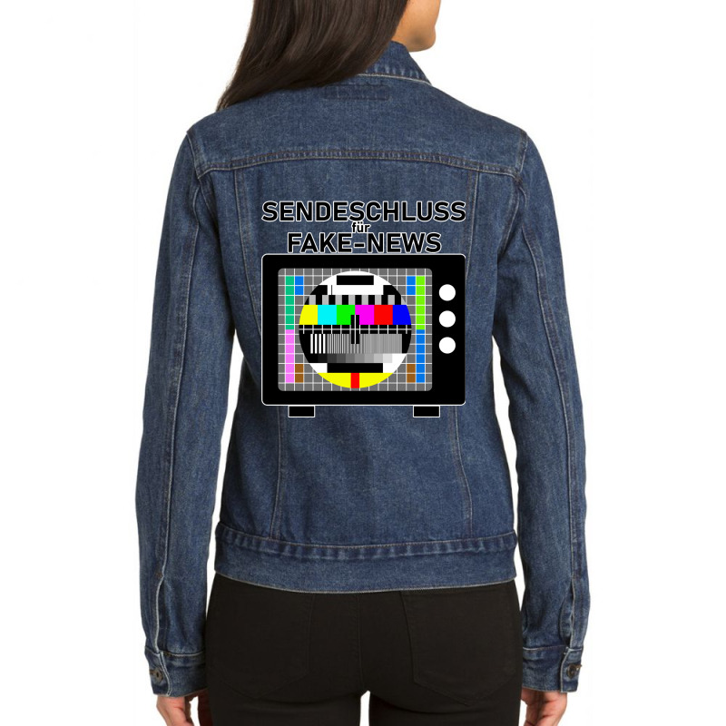 Graphic Music Propaganda Gifts Women Ladies Denim Jacket by Artist-Finnegan | Artistshot