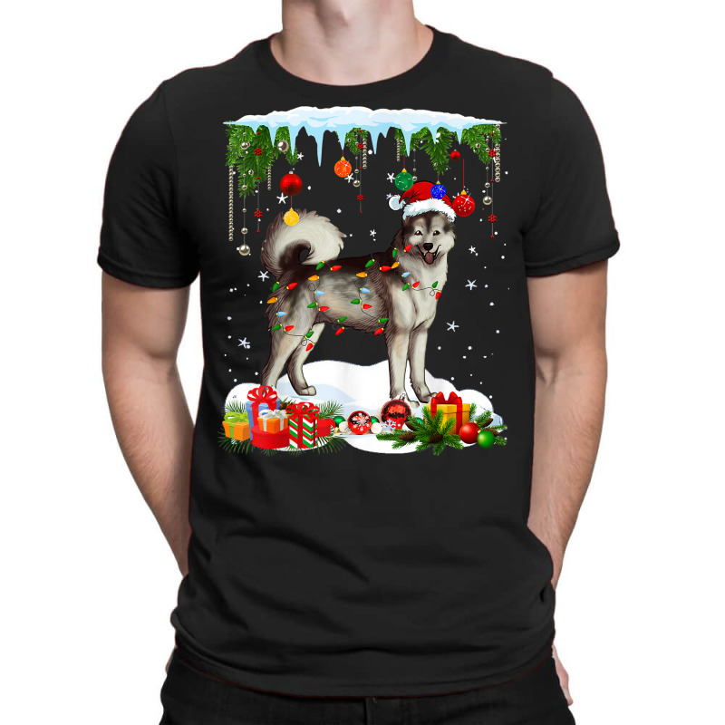 Funny Alaskan Malamute Dog Christmas Xmas Cute T Shirt T-shirt | Artistshot