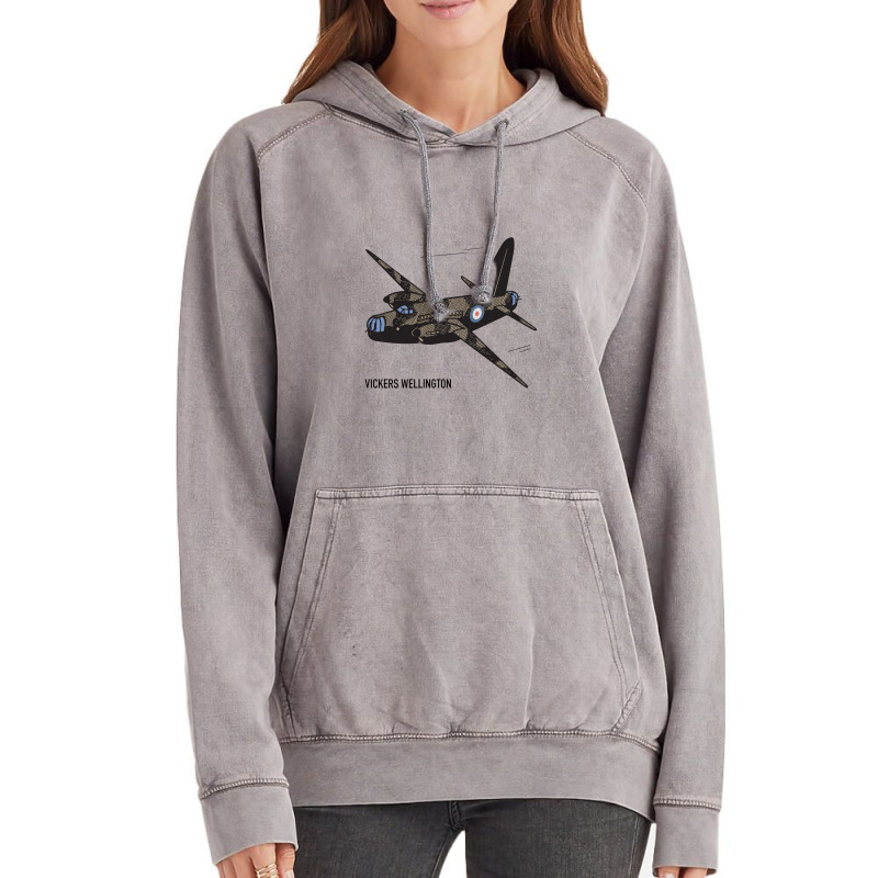 Wellington British Ww2 Bomber Plane Art Vintage Hoodie | Artistshot