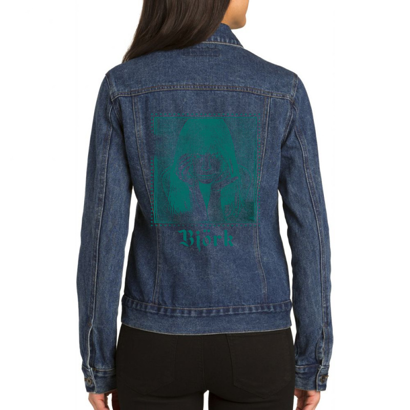 Vintage Animation  Icelandic Singer Vintage Ladies Denim Jacket by Artist-Mauricio | Artistshot